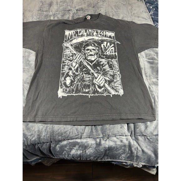 Metal Mulisha Other - Vintage Metal Mulisha T-Shirt Size 2X Black Grunge Big Logo‎  Y2K thrashed